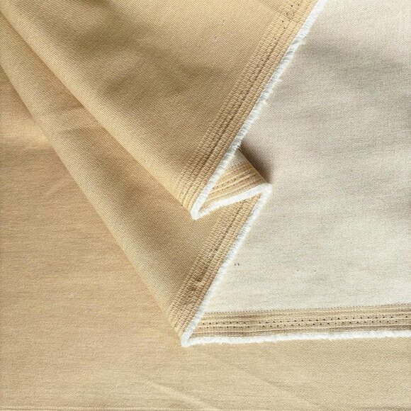 Beige Stretch Denim Fabric 5 Yards 8 oz for Sewing & Crafting - Picture 3 of 5